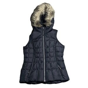 Eddie Bauer Women's Premium Quality Goose Down Puffer Vest With Hood Size‎ Small